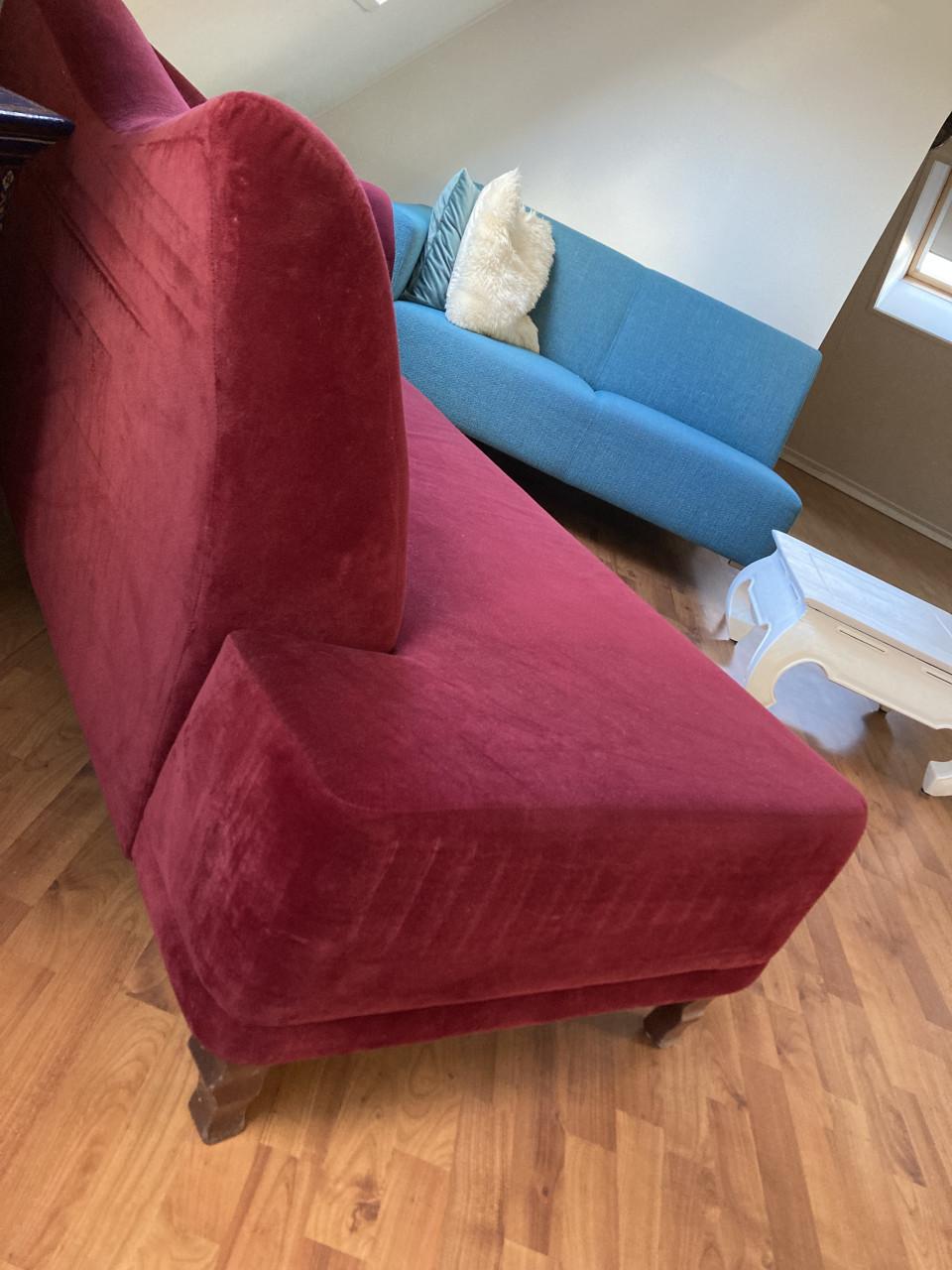 Fluwelen sofa