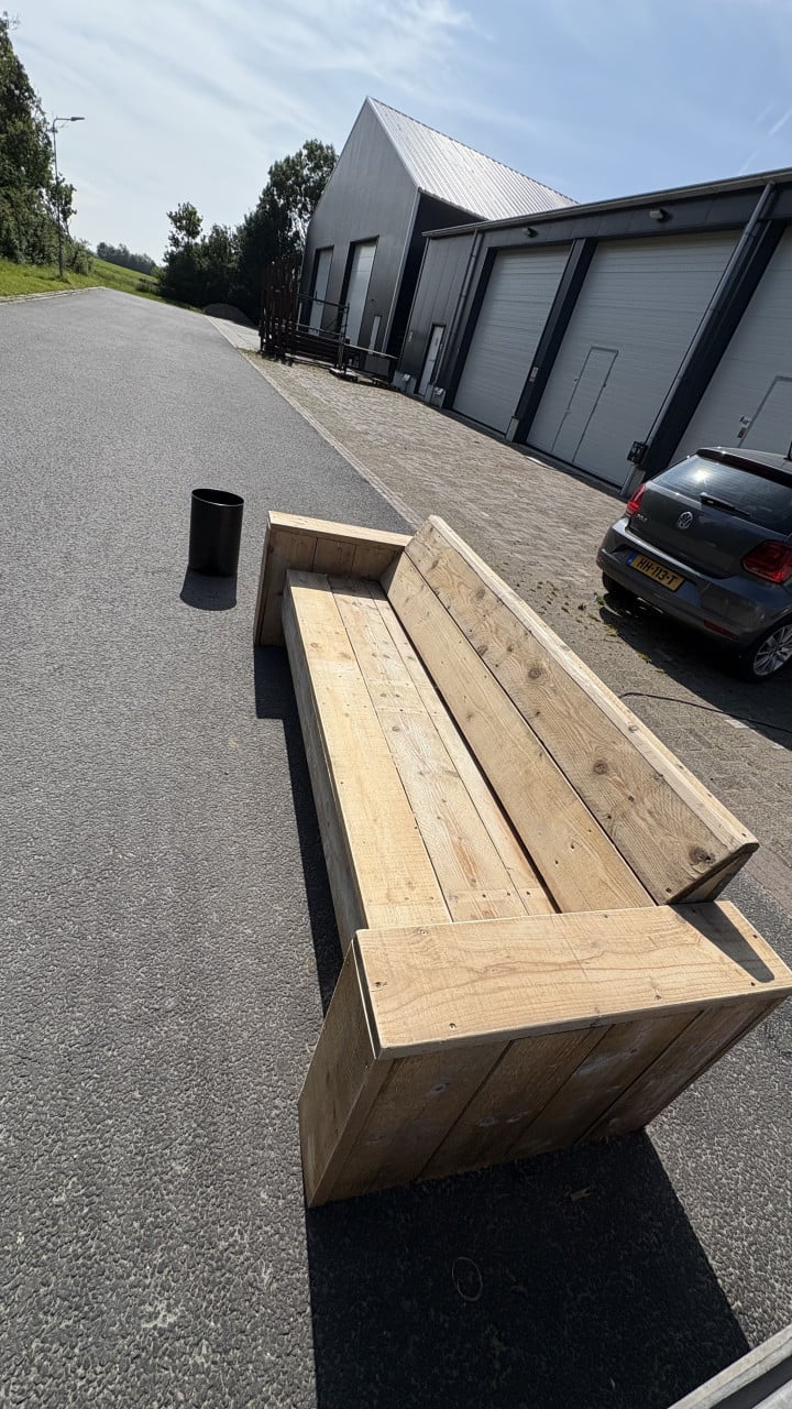 Tuinbank van steigerhout