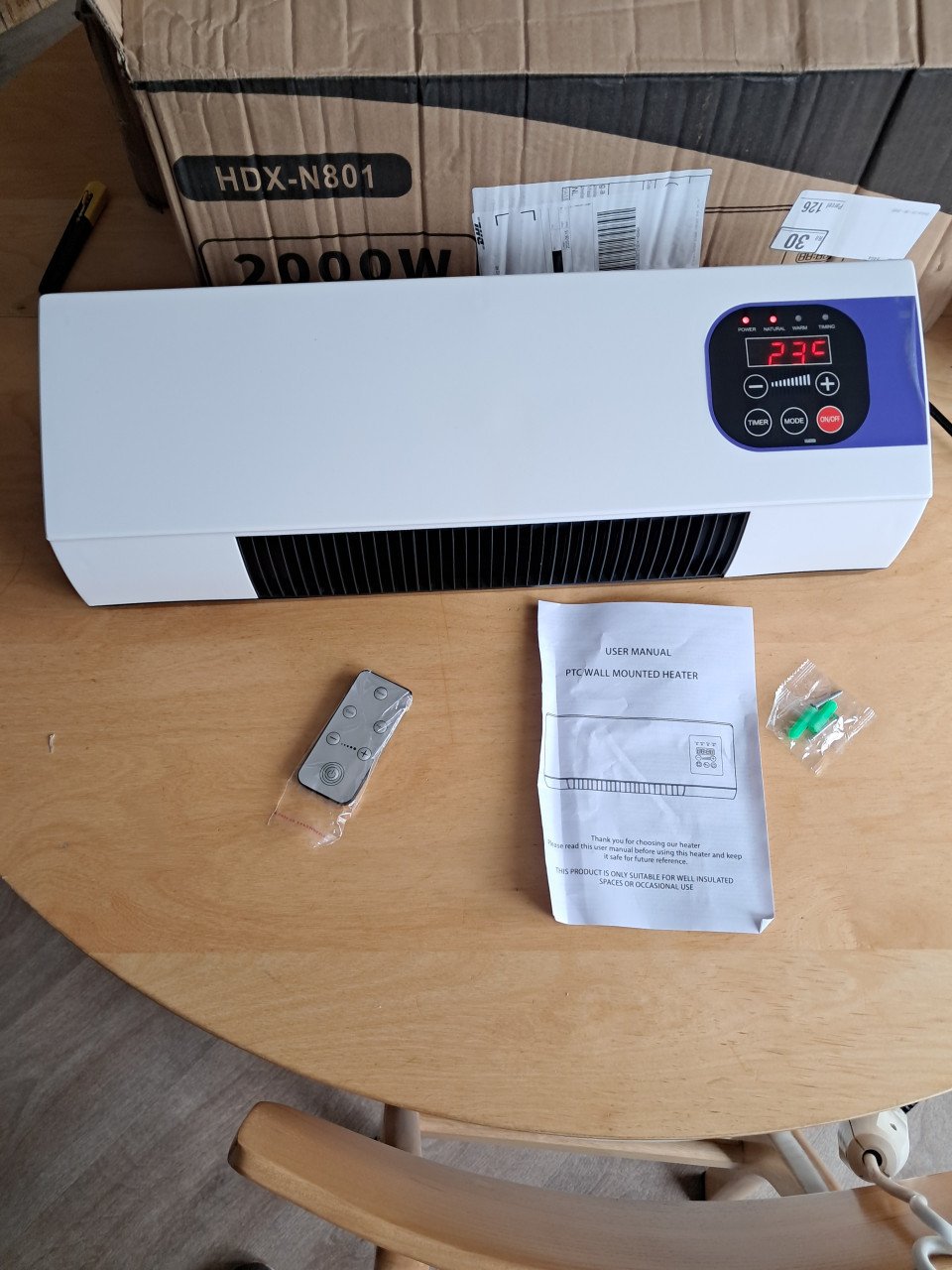 Ventilator verwarmer-cooler