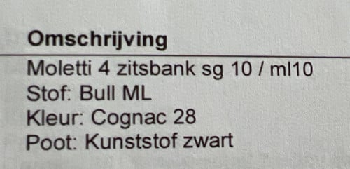 Bank, 4-zits, goede staat