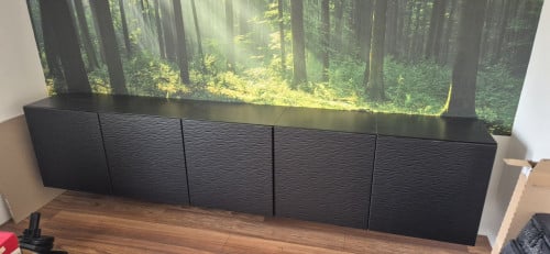 Te koop: IKEA Besta wandkasten (5 stuks) met deuren & softclose