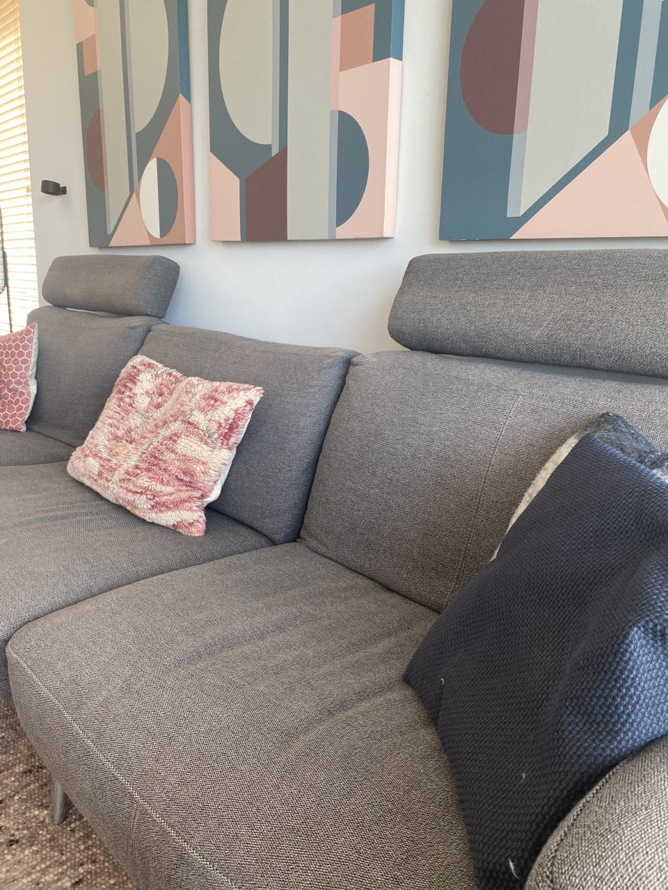 Leolux bank 3,5/2 zits met hocker