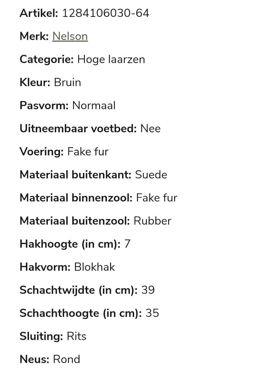 Prachtige suéde laarzen Nelson