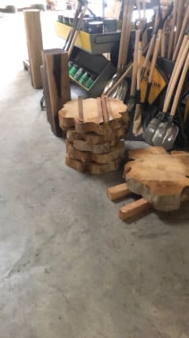 Mooie boomstamschijven 40-50 cm 10 euro p stuk