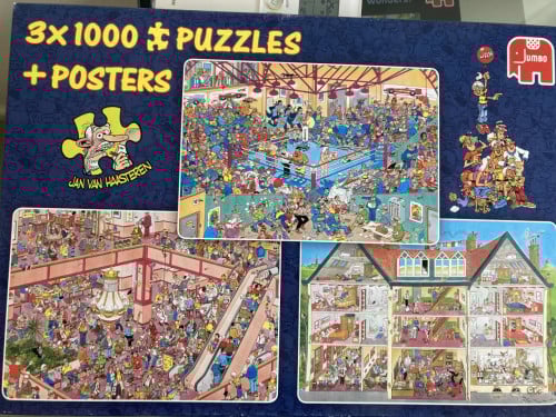 Puzzle Jan van Haasteren 3x 1000 stukjes