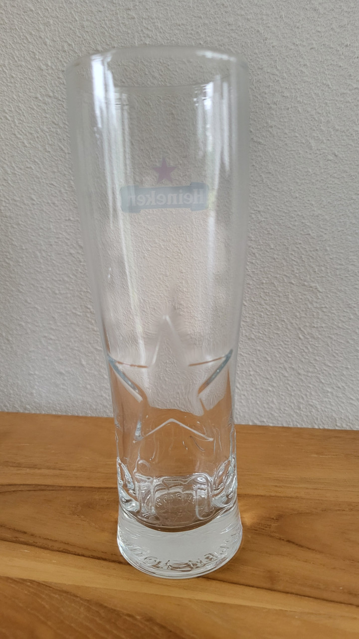 Set van 6 Heineken Star bierglazen 25 cl - NIEUW