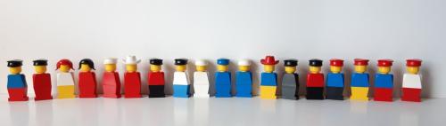 Lego minfiguren vintage, veel verschillende combinaties mogelijk