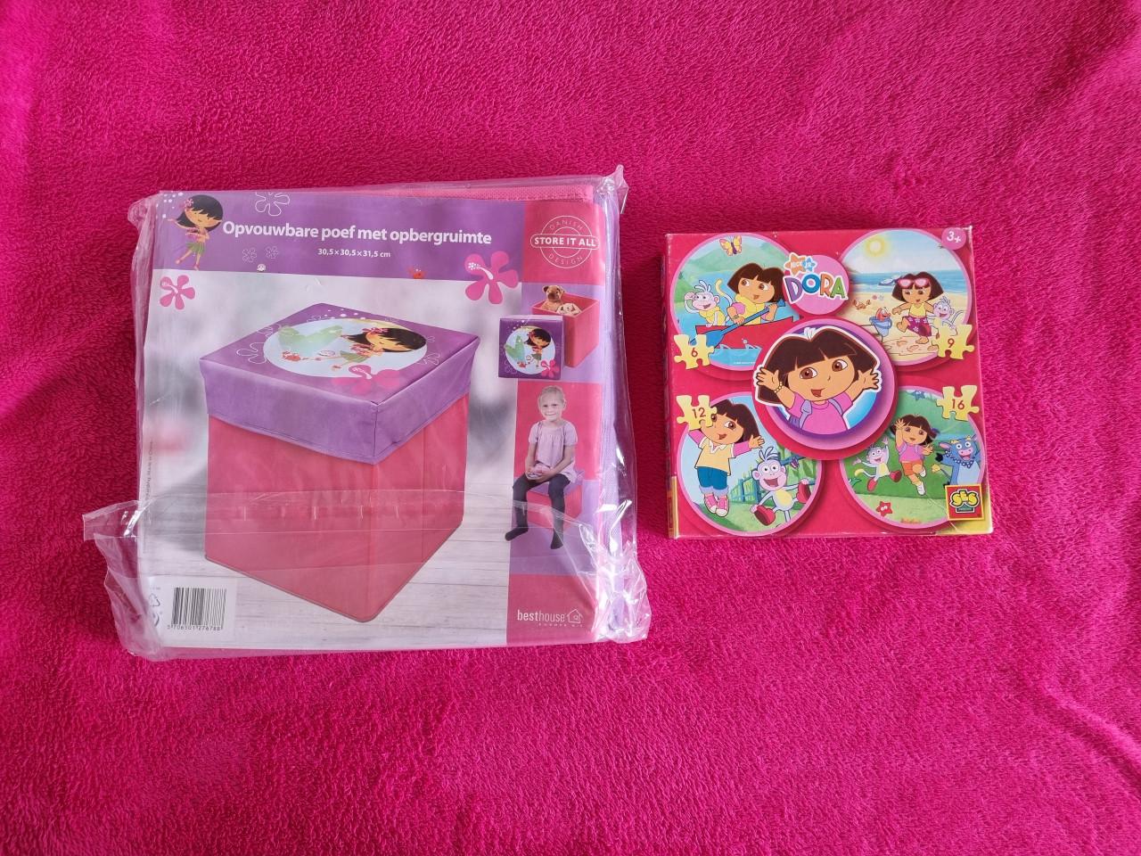 Dorapoefje en Dora puzzel