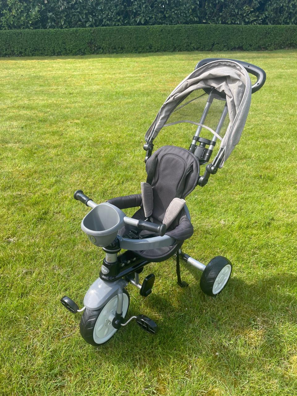 Driewieler met duwstang (multiefucntioneel)