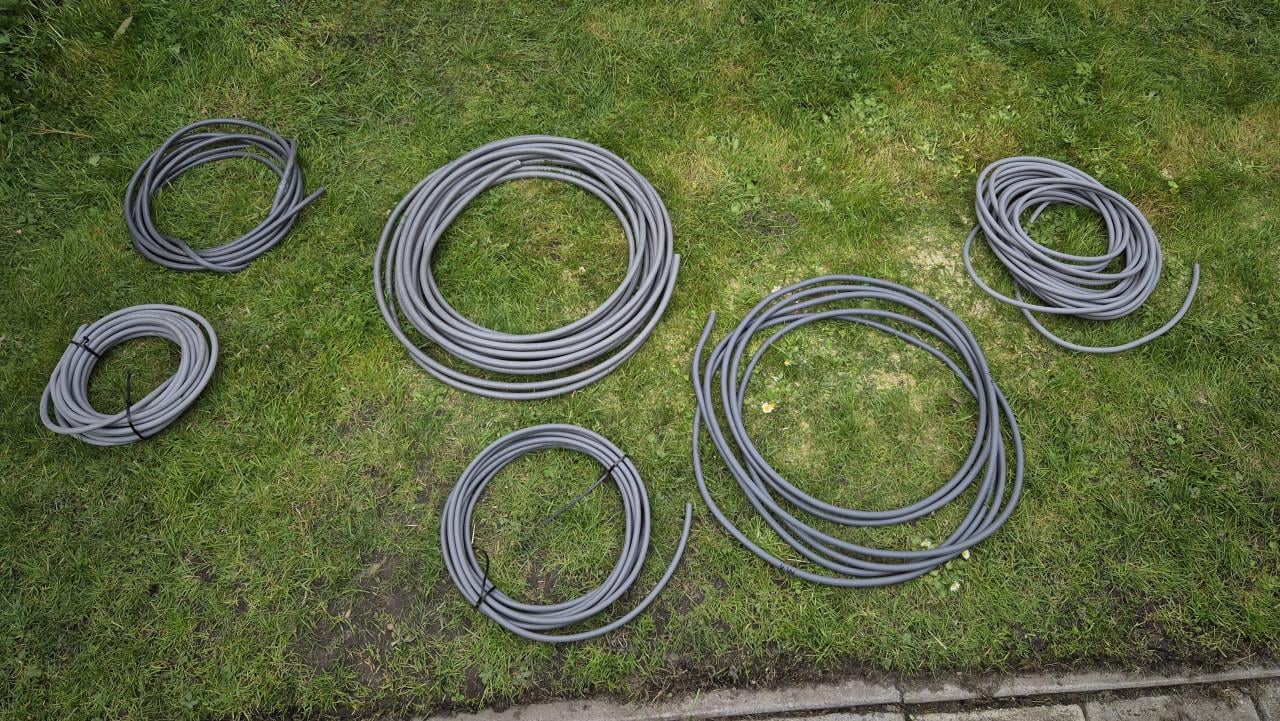 Installatiekabel 2.5mm² reststukken (3x2.5 & 2x2.5 + aarde) – goede staat