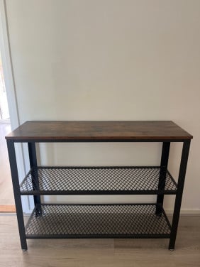 Dressoirtafel metaal/hout