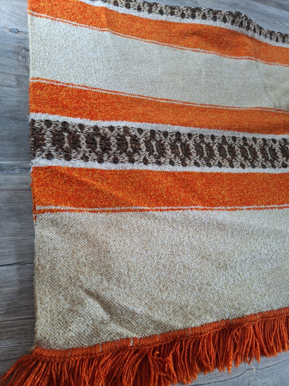 Vintage jaren 70 plaid/ sprei/ tafel versiering