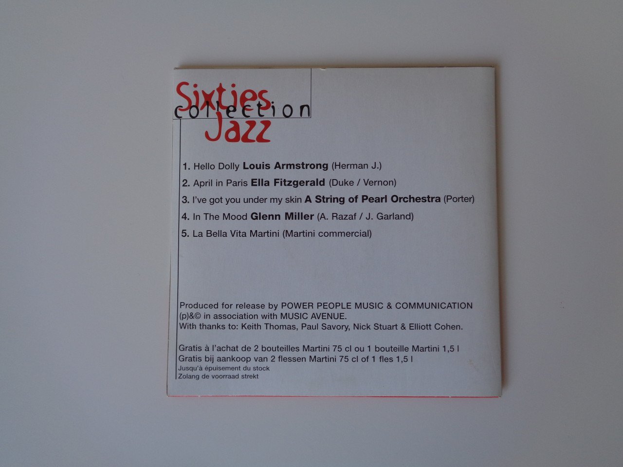 3 cd's Martini Il Momento 60'S collection