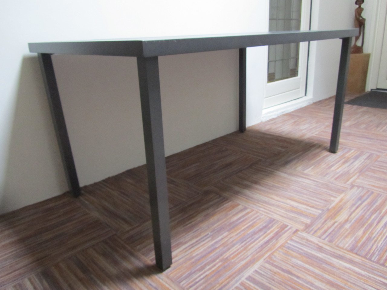 Metalen rechthoekige tafel, antraciet