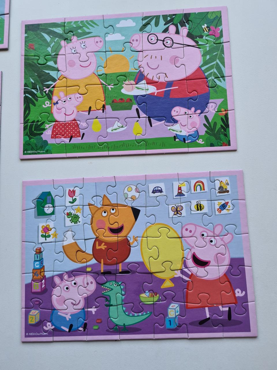 9-in-1 puzzelset van Peppa Pig, geproduceerd door het merk Trefl.