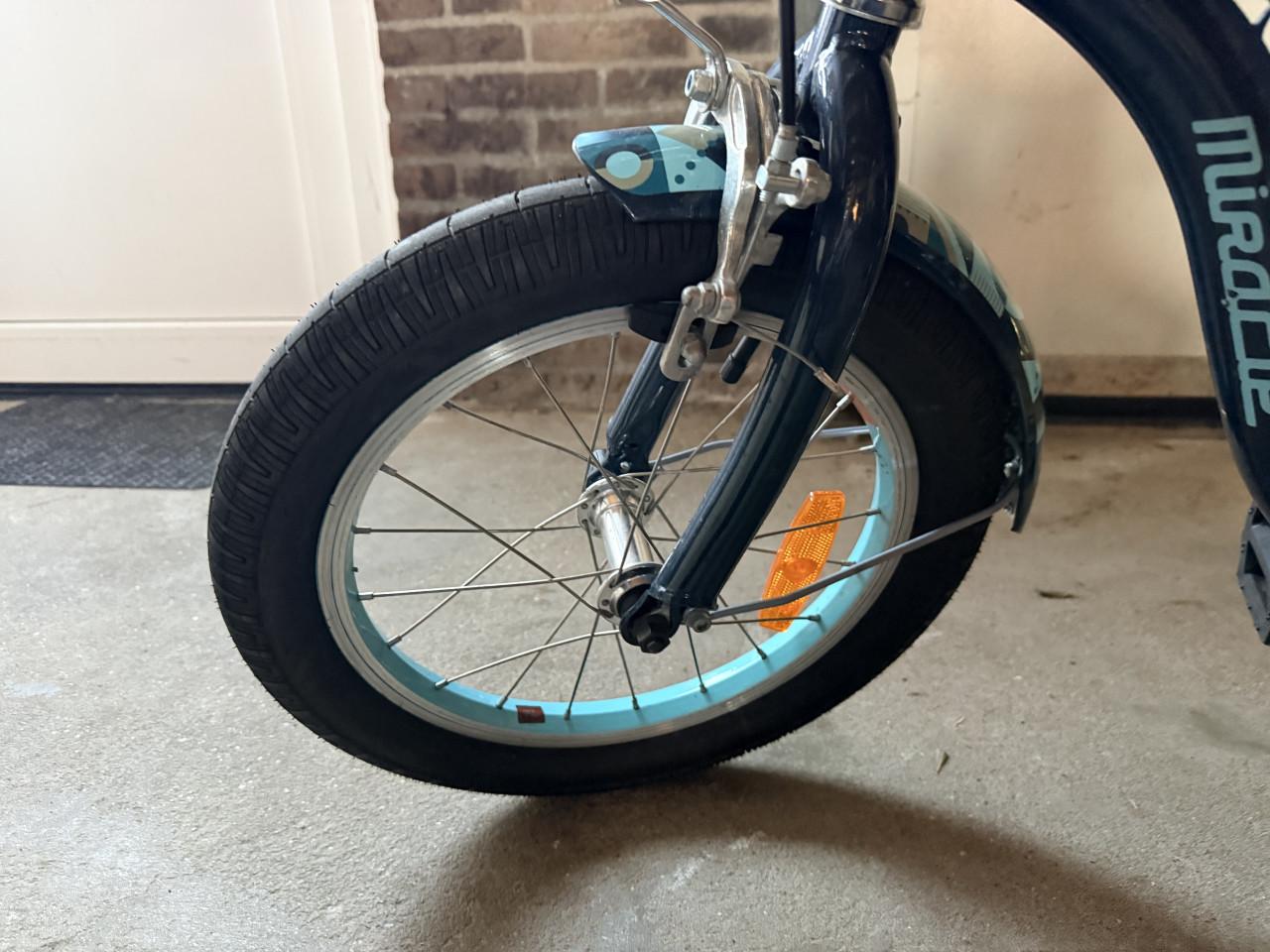 Jongensfiets 16 inch cruiser blauw z.g.a.n.
