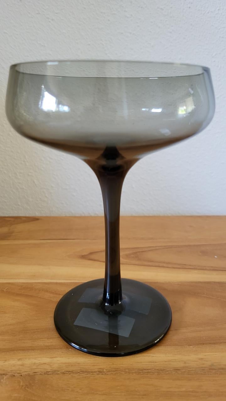 H&M Home champagne coupe / glas donkergrijs - NIEUW