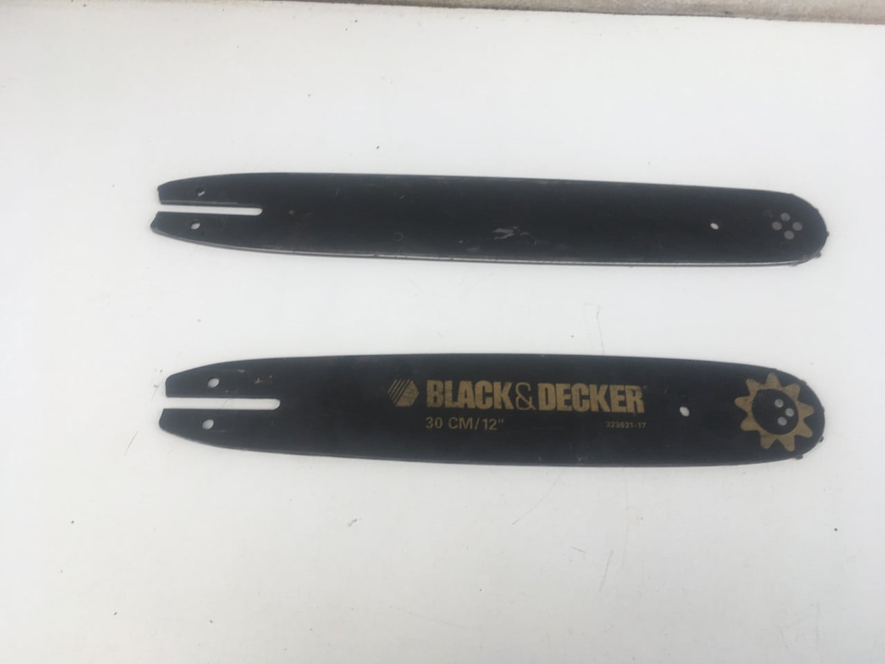 2x zaagblad voor kettingzaag oa black&decker gebruikte staat