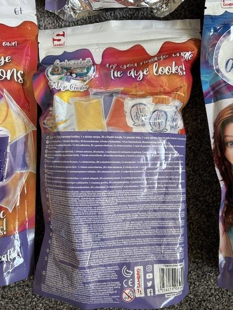 6 pakjes Tie Dye Creator textiel verf.