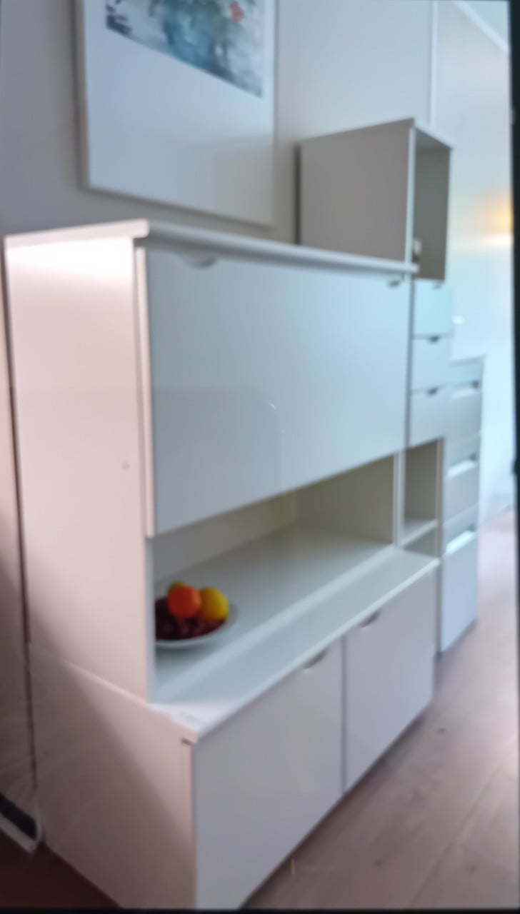 Vitrinekast, verlichting, slotjes
