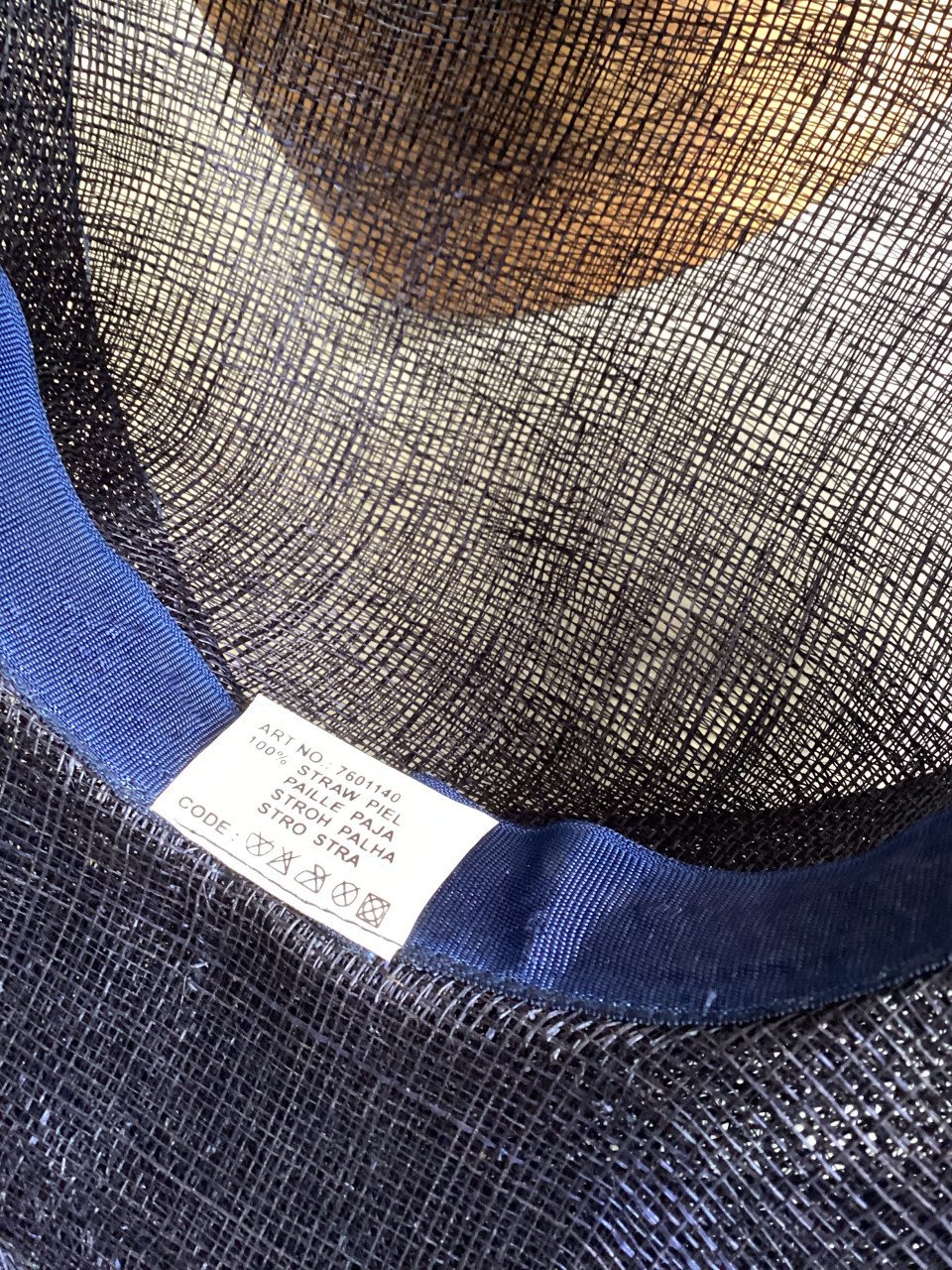 Dames hoed maat 55 donker blauw