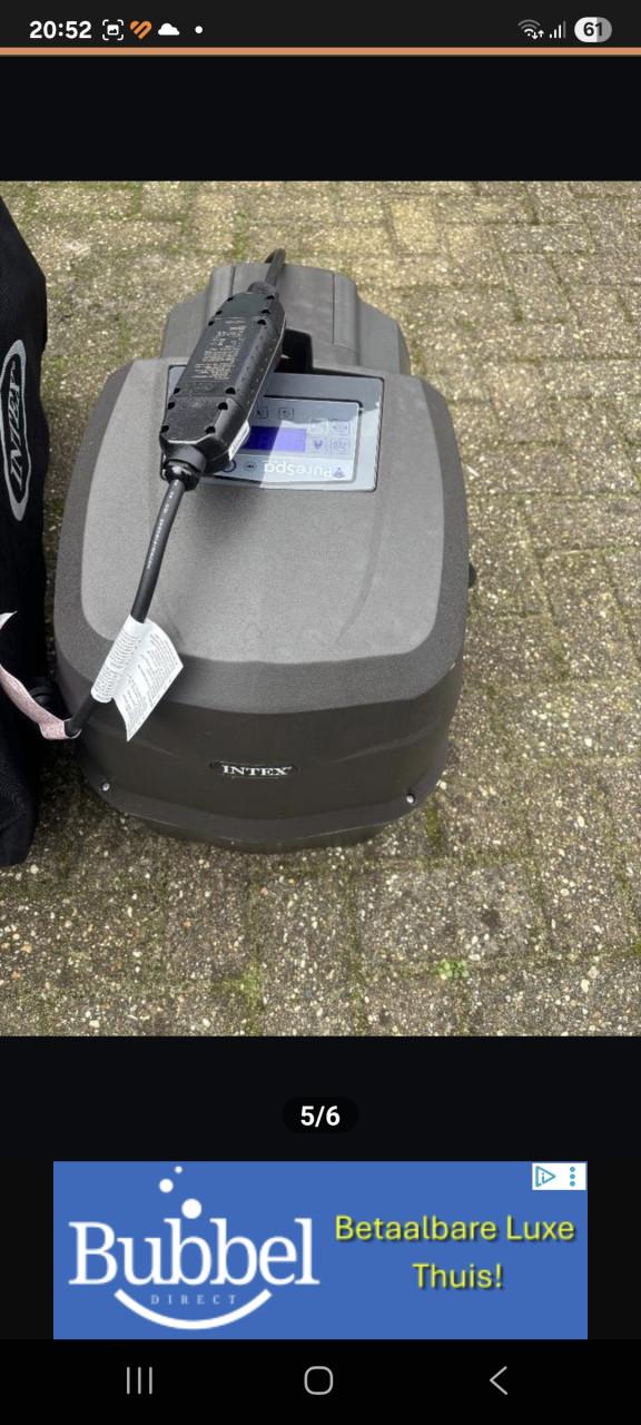 Jacuzzi pomp voor Intex pure Spa