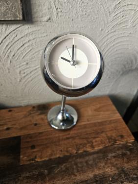 Vintage Chroom Flexibele Tafelklok - Jaren '70 Designklok