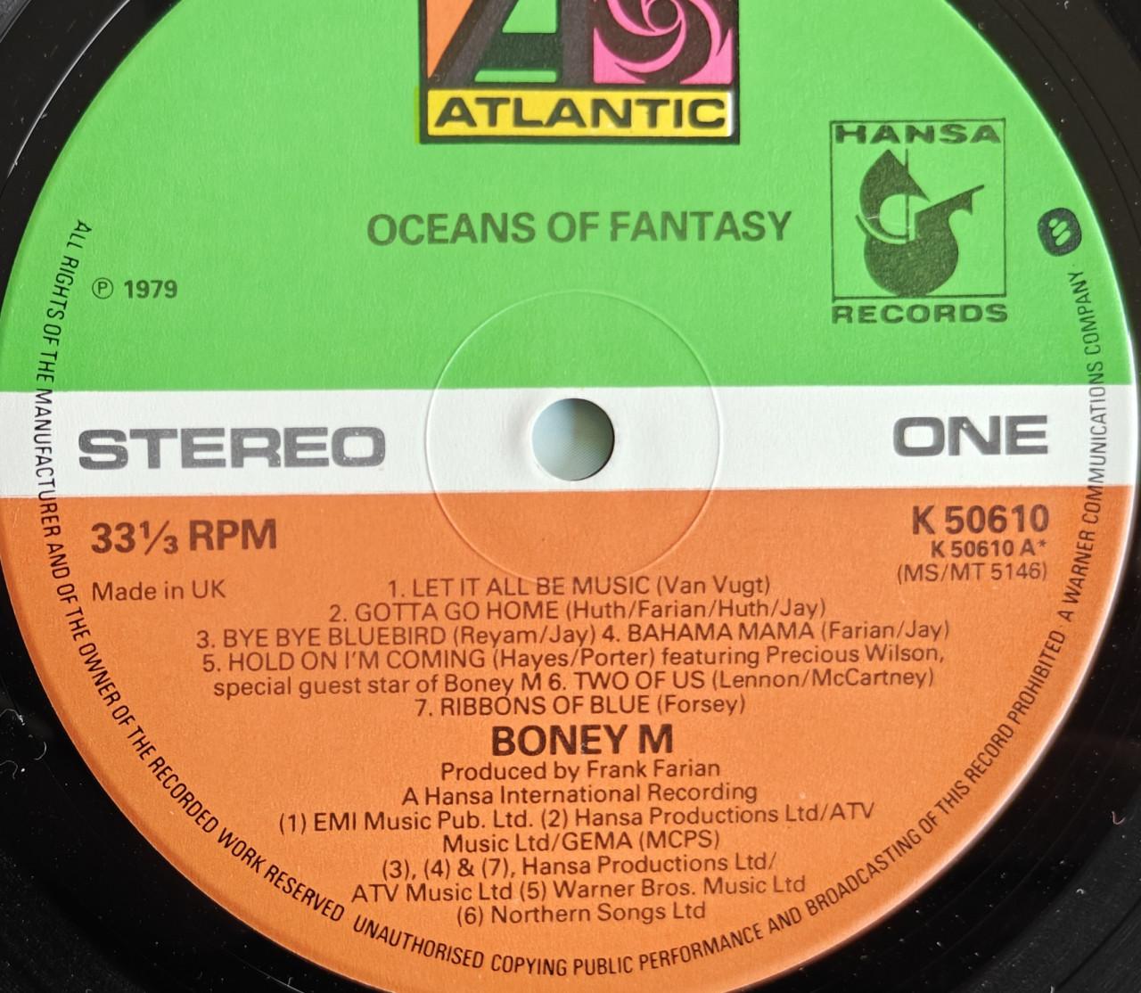 Te Koop LP  Boney M – Oceans Of Fantasy