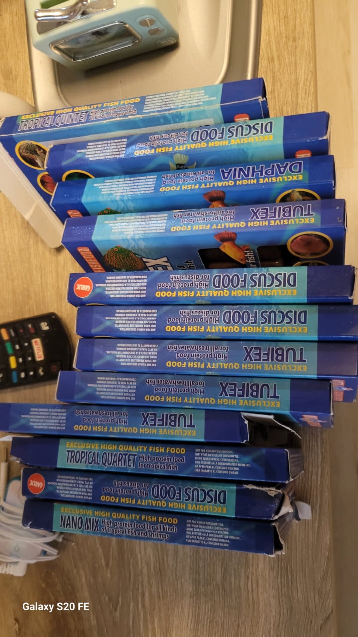 Discusvissen voer diepvries