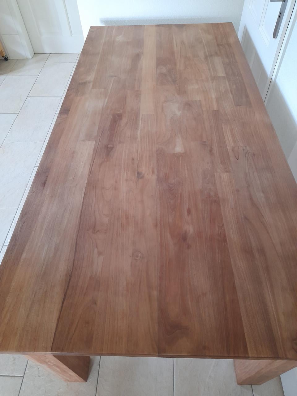 Prachtige massief houten Tafel 90 x 190 x 77,5H (in goede nette staat )