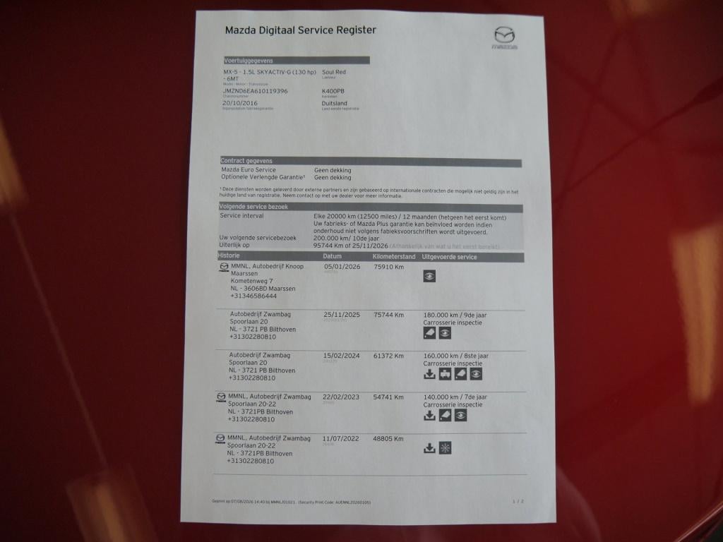 Mazda Mx-5 1.5 skyactiv-g 131 gt-m|rijklaar