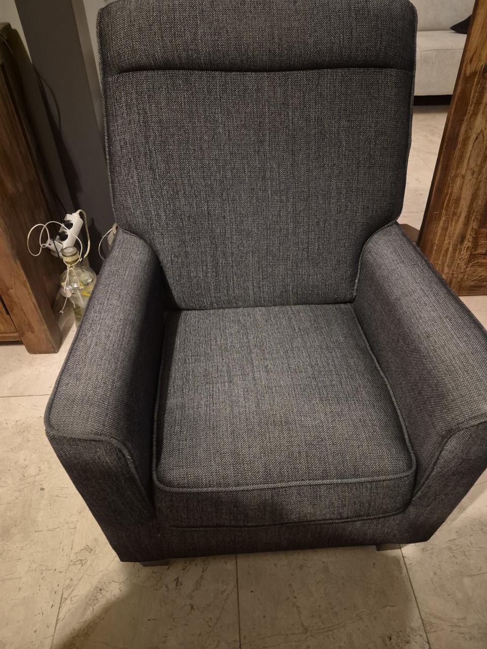 Fauteuil donkergrijs