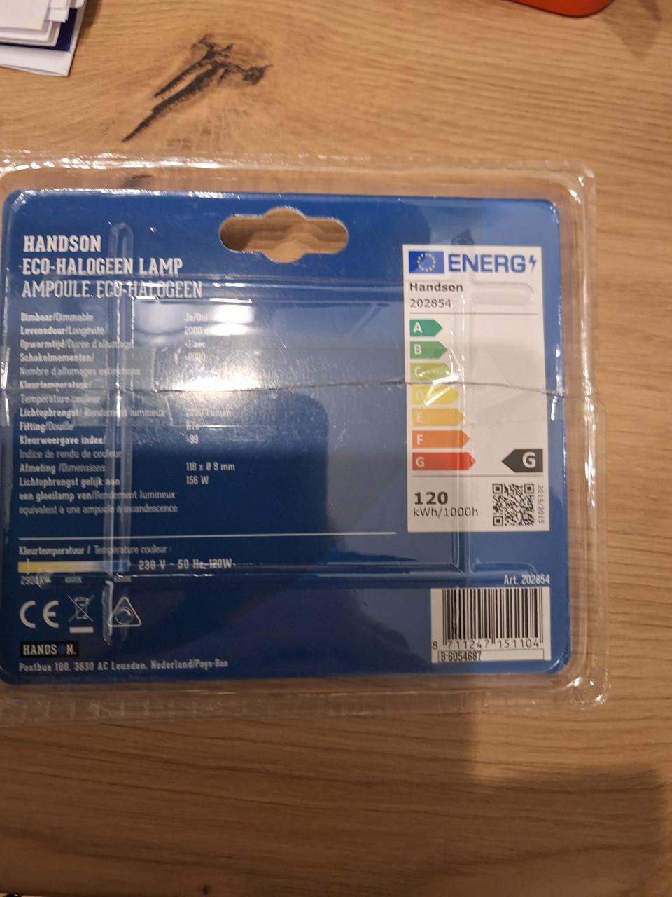 Gratis Halogeenstaafje