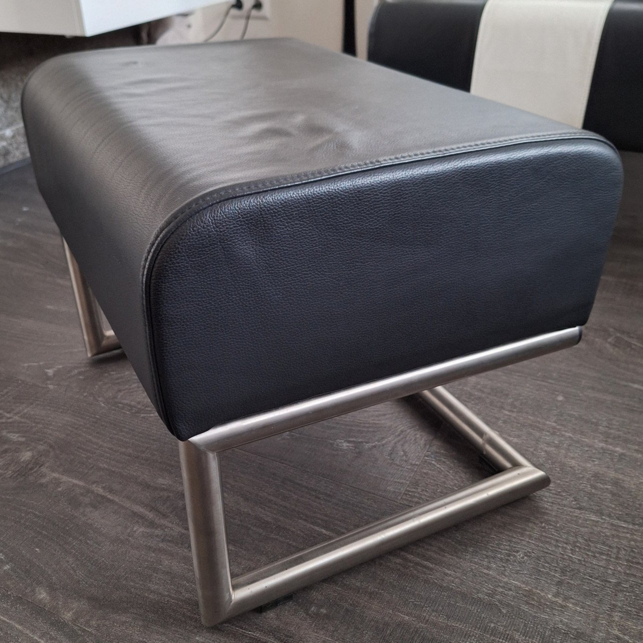 Moderne leren retro fauteuils