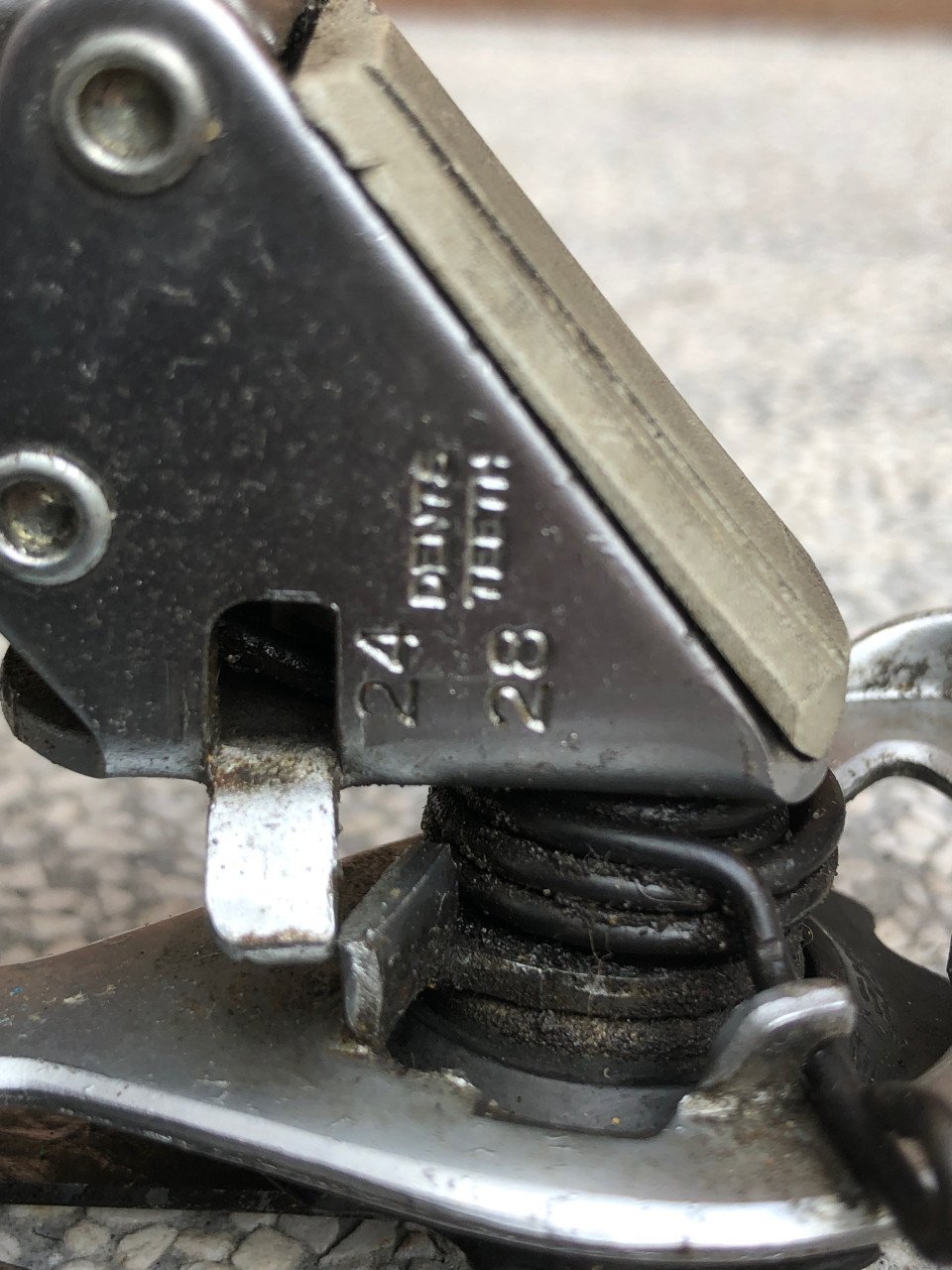 Vintage Sachs Haret achter derailleur.