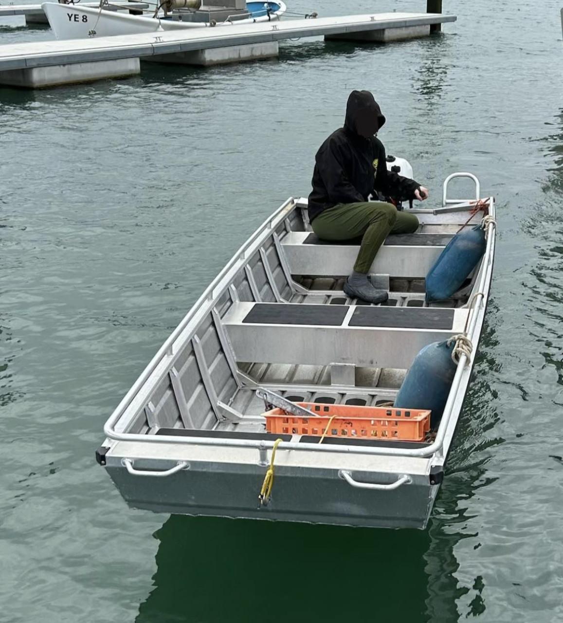 Aluminium boot met 5pk