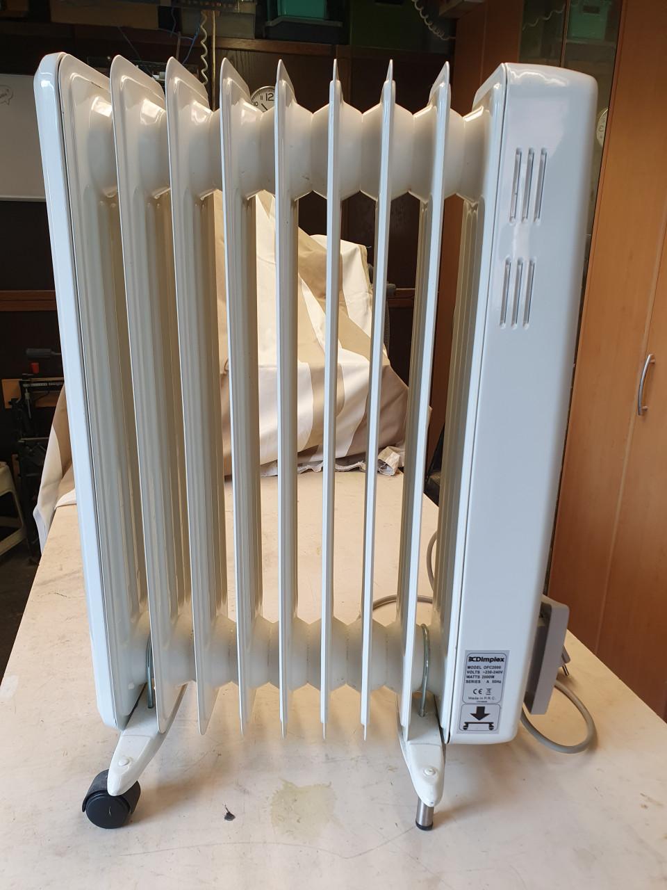 Dimplex oliegevulde radiator, elektrisch