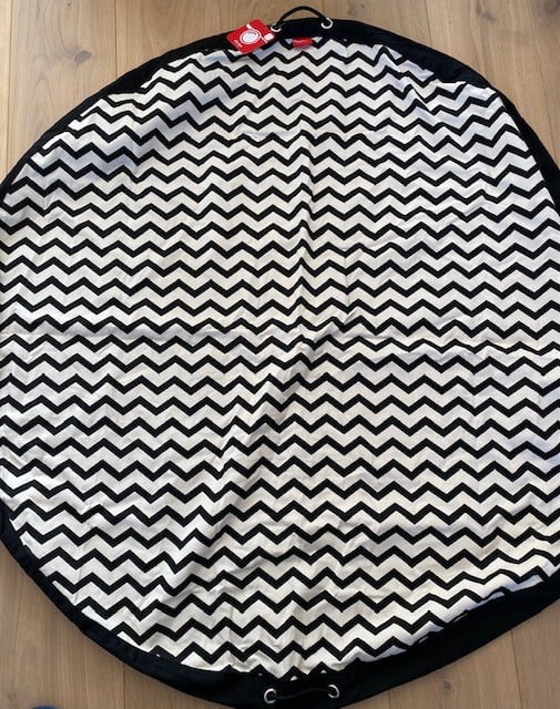 Play & Go | Speelmat & Opbergzak | Zigzag Black