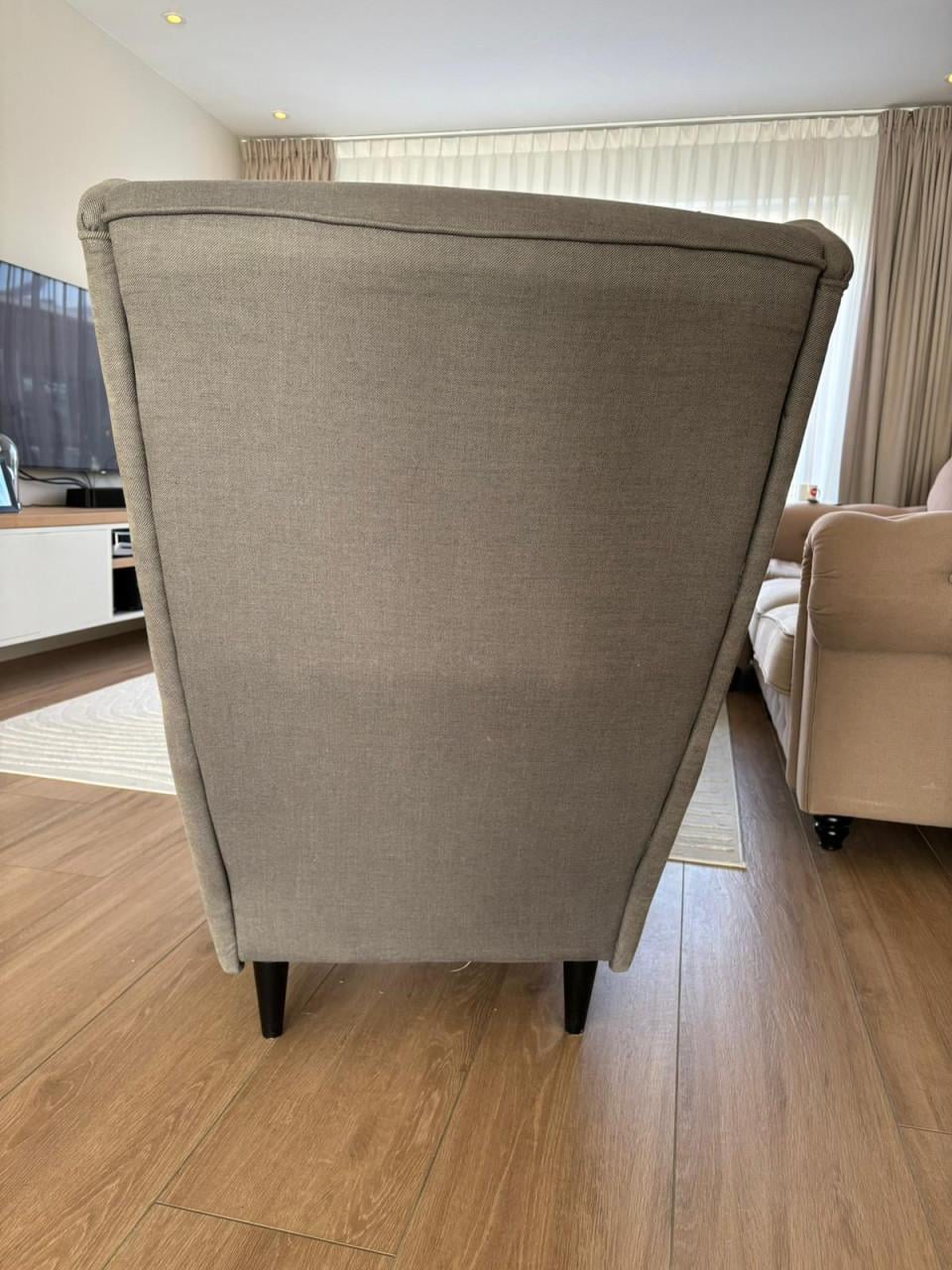 Oorfauteuil STRANDMON grijs ikea