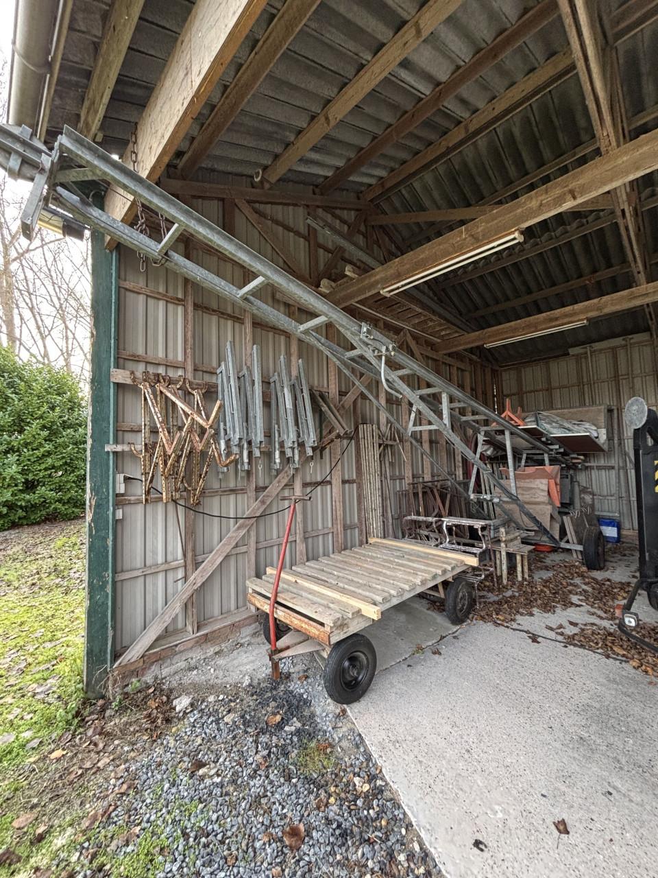 Bouwlift, bouwhekken, stroomkast