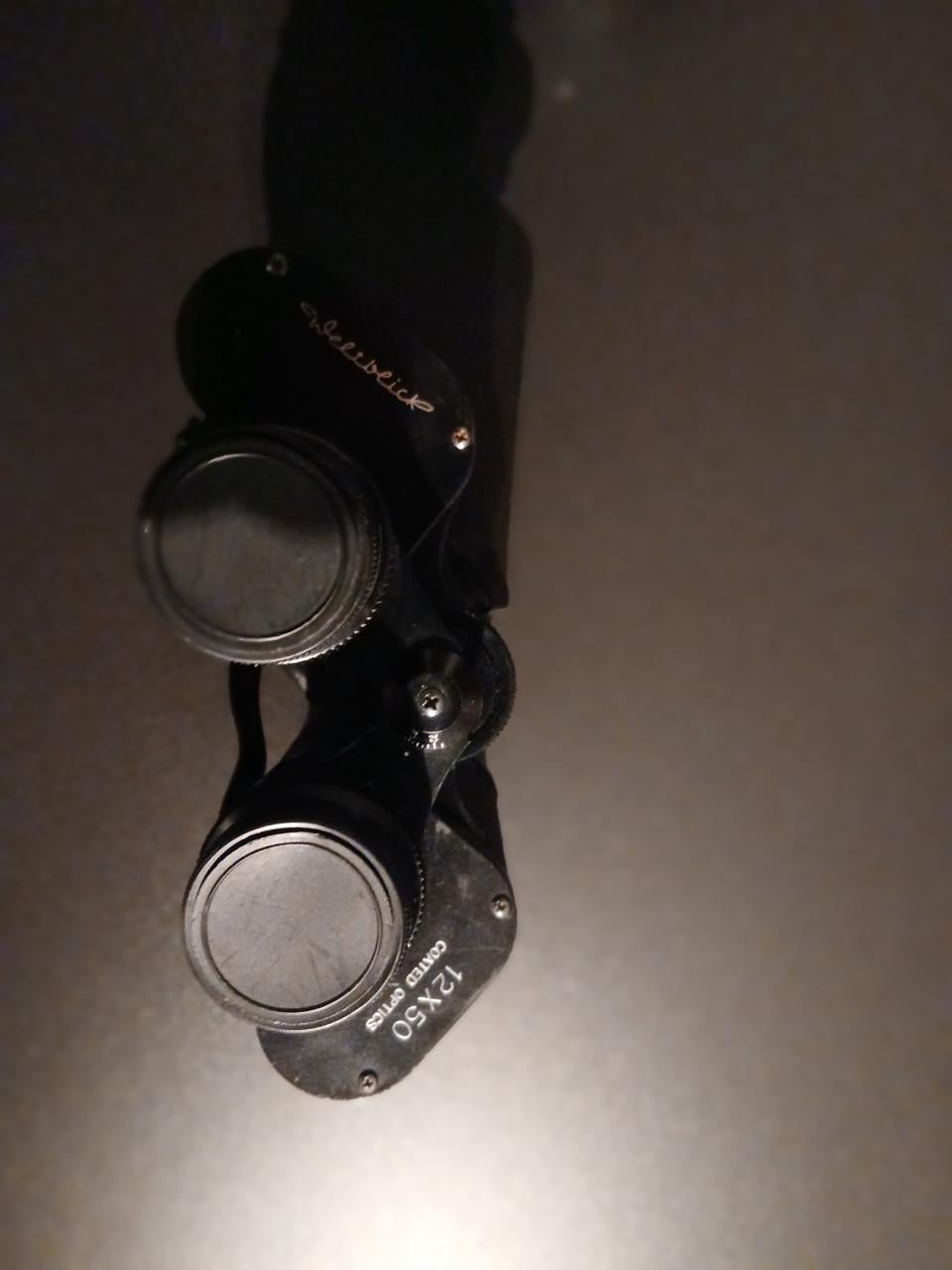 Vintage verrekijker Weltblick 12 x 50 in lederen tas