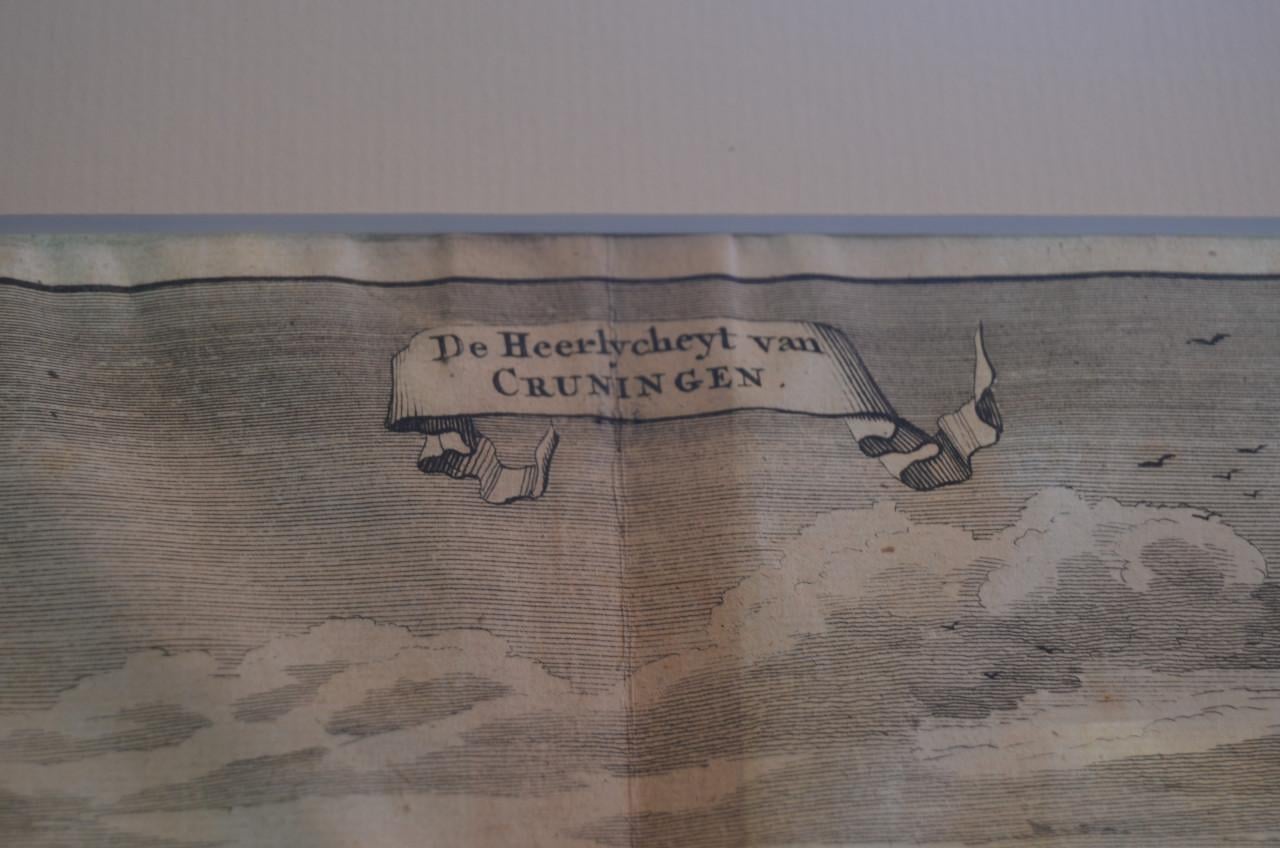 Kopergravure 'De heerlycheyt van Cruningen' Smallegange 1696