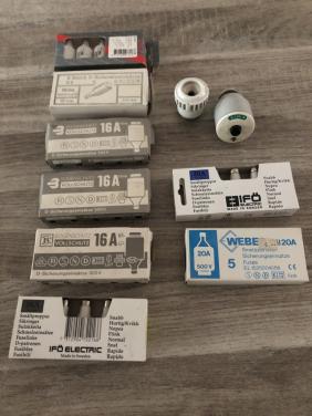 Zekeringen 16 en 20 ampere