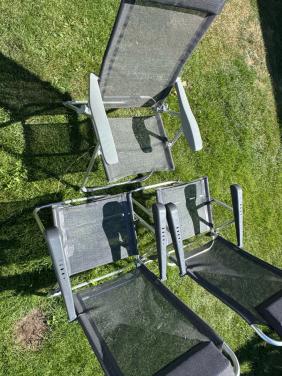 3 camping stoelen