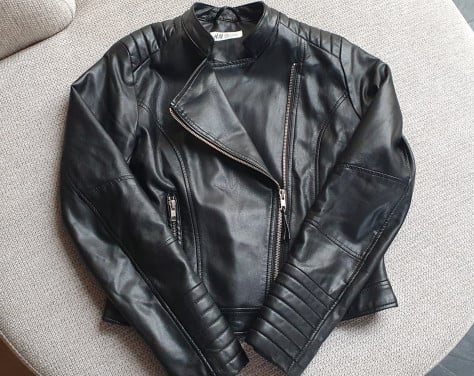 'Leren' jasje h&m maat 164