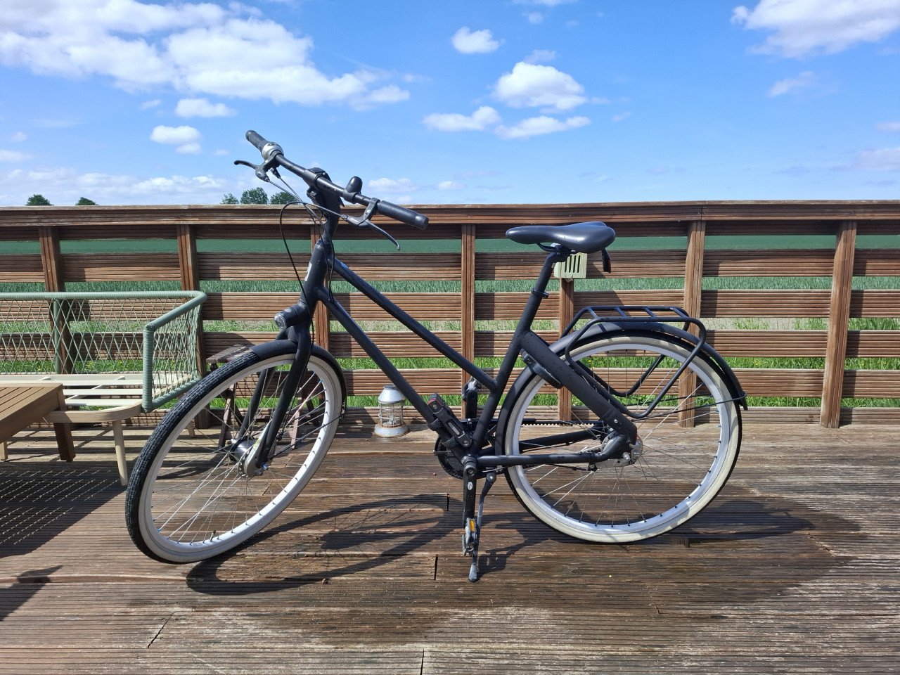 Cortina dames fiets.