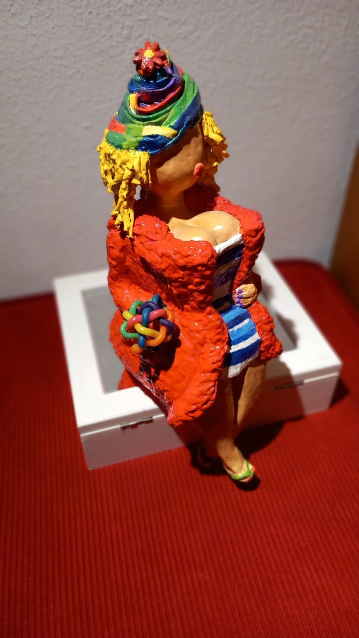 Kleifiguurtje dikke dame