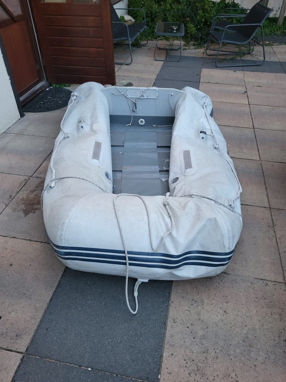 Selva 3,5pk 2-takt buitenboordmotor + rubberboot 2,5m plastimo (lek)