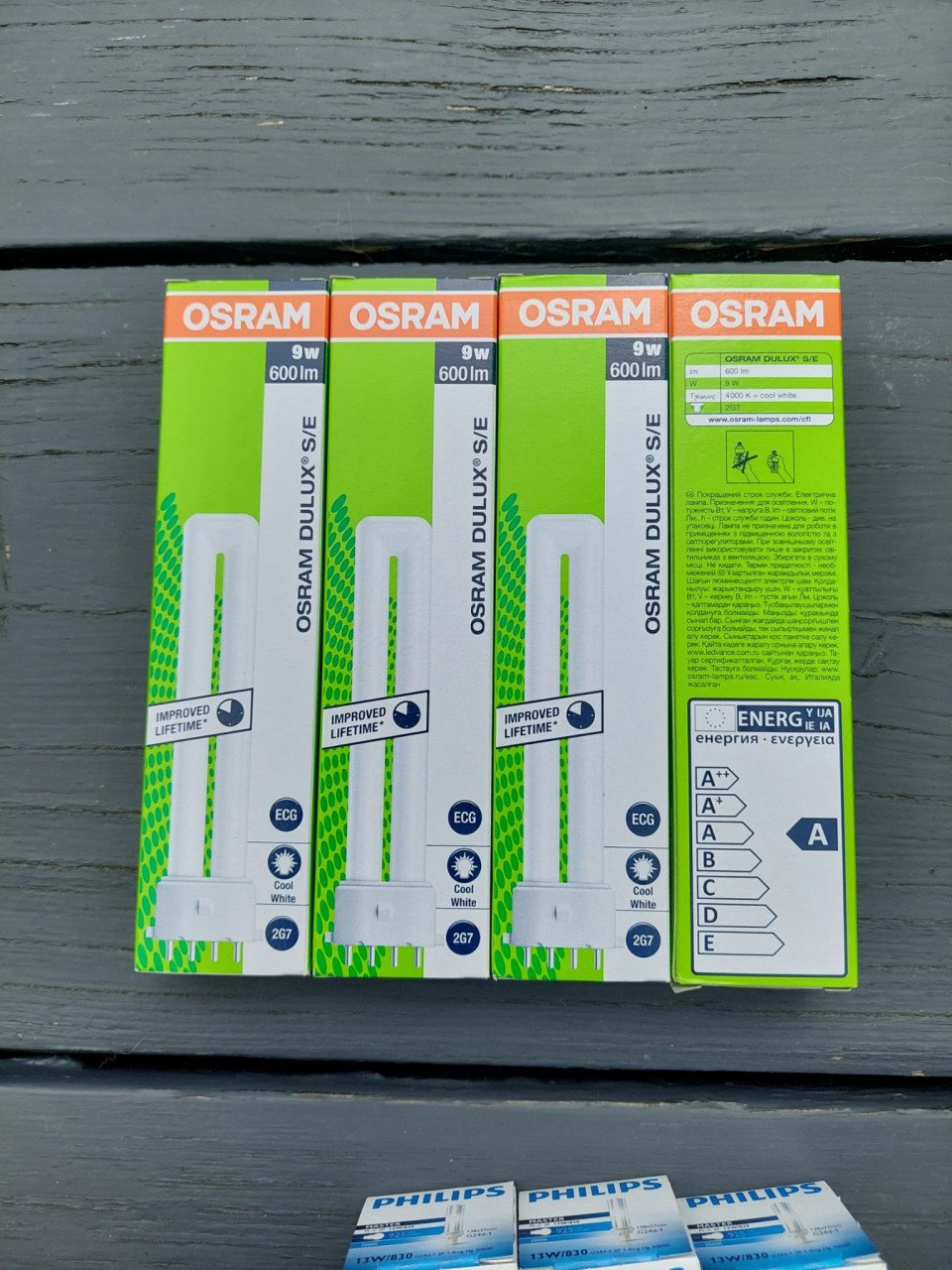 Lichtbronnen Osram Dulux S-L-D/E 9W-> 26W 830 div