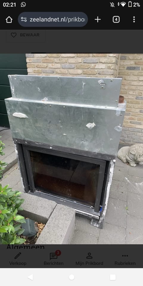 Inbouw houthaard